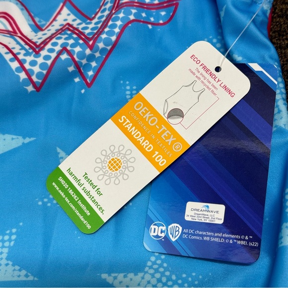 XS - Wonder Woman DC Comics - Girls One Piece Swim Suit NEW - Picture 6 of 6